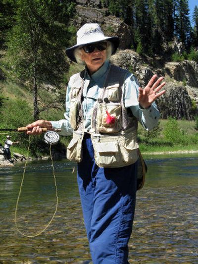 
Supreme Court Associate Justice Sandra Day O'Connor spent the day fly-fishing along the St. Joe River near Avery, Idaho.
 (Rich Landers / The Spokesman-Review)