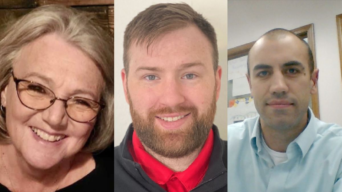 Susan Dolle, Chad Smith and Zachary Zorrozua are candidates for the Cheney School Board.