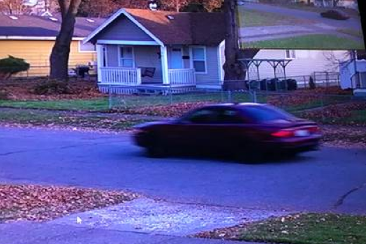 Police are searching for this early 2000s maroon Buick Regal and its driver after witnesses say it sped away after striking a child Monday afternoon on North Post Street.