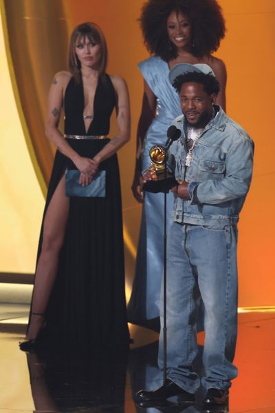 Kendrick Lamar at the 67th Grammy Awards at the Crypto.com Arena in Los Angeles, Sunday, Feb. 2, 2025. (Robert Gauthier/Los Angeles Times/TNS)  (Robert Gauthier/Los Angeles Times/TNS)