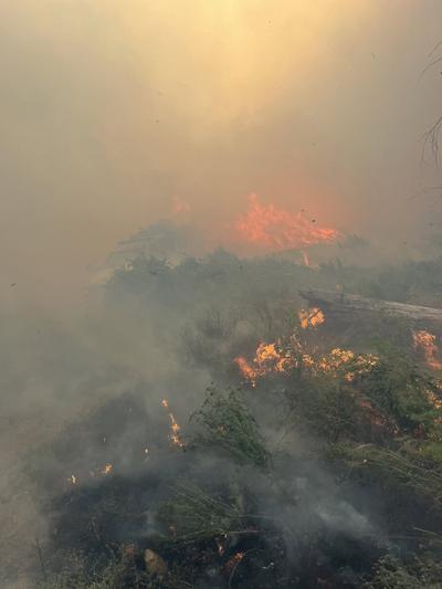 Three firefighters were injured and sent to the hospital while fighting the Chelan Hills fire.  (South Pend Oreille Fire & Rescue Facebook)
