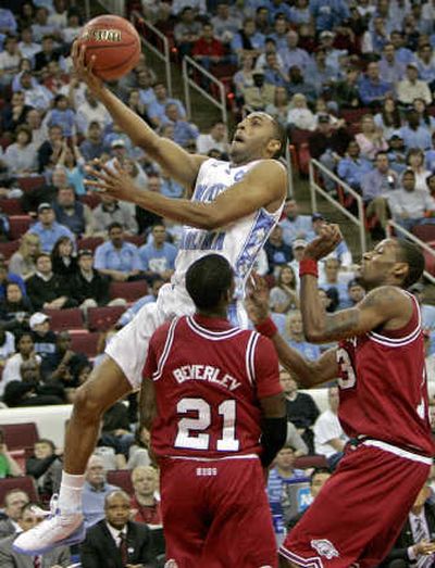 
Wayne Ellington scored 20 points in another North Carolina rout.Associated Press
 (Associated Press / The Spokesman-Review)