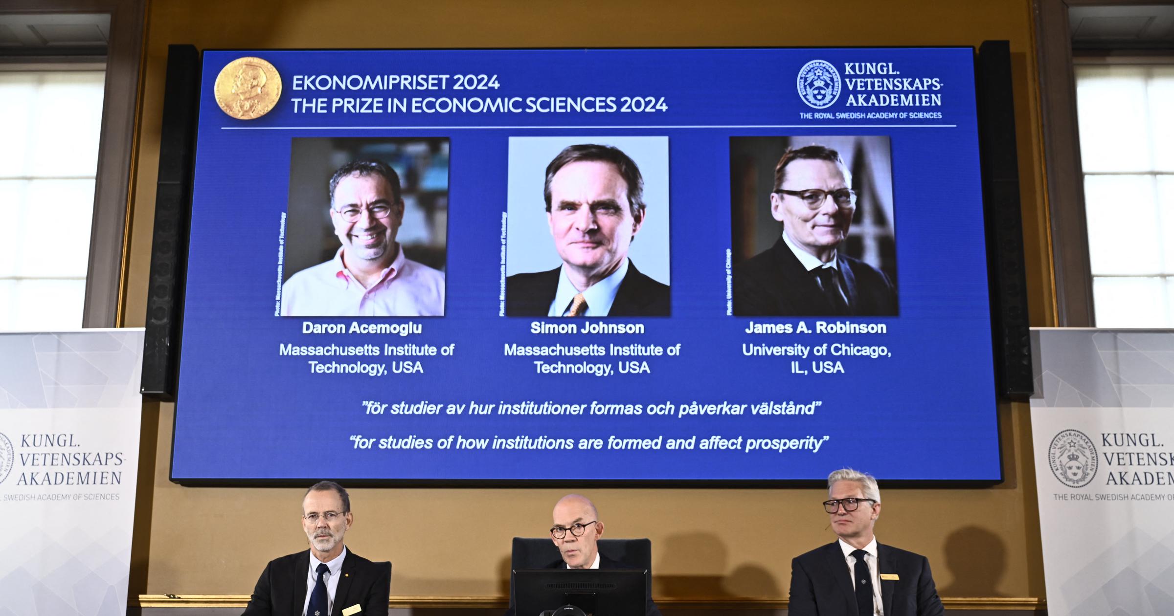 Nobel Prize goes to economists studying Europe’s colonial legacy