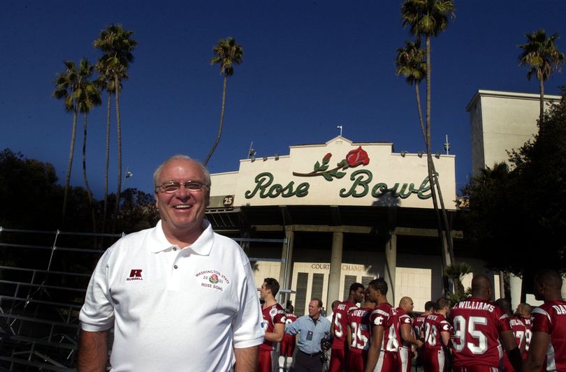 Former WSU football coach Mike Price won 83 games with the Cougars and took them to a pair of Rose Bowls in 14 seasons. (File)