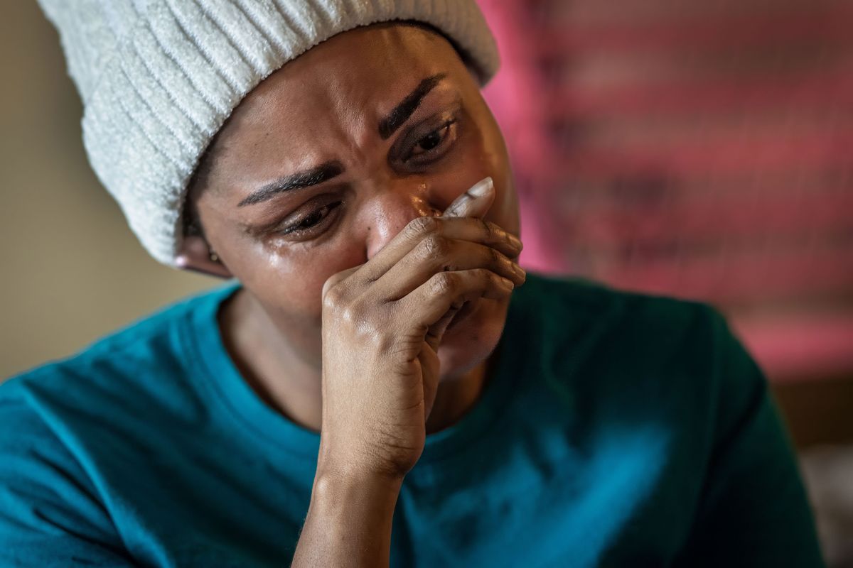Nasra Gertrude recounts how her daughter 12-year-old Sarah Niyimbona died by suicide at Providence Sacred Heart Medical Center by jumping off the parking garage. She was there receiving care for self-harm and had been left unattended. (COLIN MULVANY/THE SPOKESMAN-REVIEW)