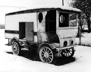 This 1912 Baker Electric truck once had a delivery route from Spokane to State Line Village when it was one of a fleet belonging to Spokane Toilet Supply.  (Photo Archive/Spokesman-Review)