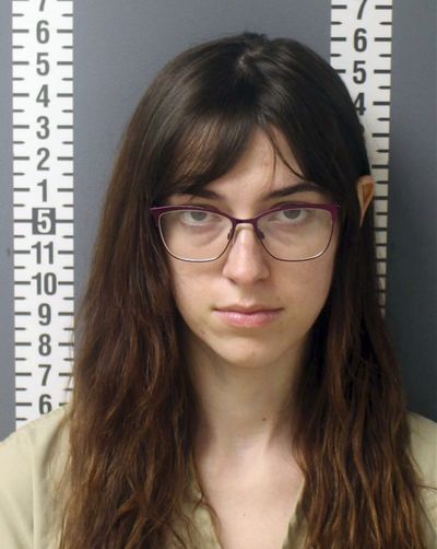 This booking photo provided by the Dauphin County, Pa., Prison, shows Riley June Williams. Federal authorities on Monday, Jan. 18, 2021, arrested Williams, whose former romantic partner says she took a laptop from House Speaker Nancy Pelosi’s office during the riot at the U.S. Capitol earlier this month.  (HOGP)