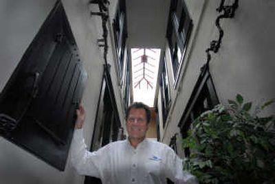 
Steve Salvatori stands in the Lorraine Hotel atrium. 
 (Jesse Tinsley / The Spokesman-Review)