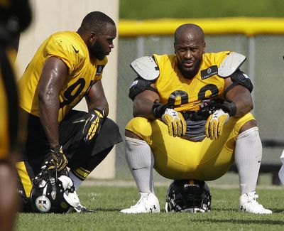 Pittsburgh’s James Harrison is willing to discuss Al-Jazeera’s allegations of PED use, but on his own terms. (Gene J. Puskar / Associated Press)