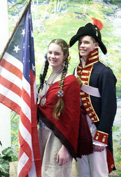 
Jordan, left, and Joel Schaefer have been recognized for their portrayal of Sacajawea and William Clark. 
 (Photo courtesy of Barbara Schaefer / The Spokesman-Review)