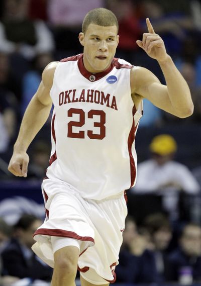 Former Oklahoma forward Blake Griffin is headed to the Los Angeles Clippers. (Associated Press / The Spokesman-Review)