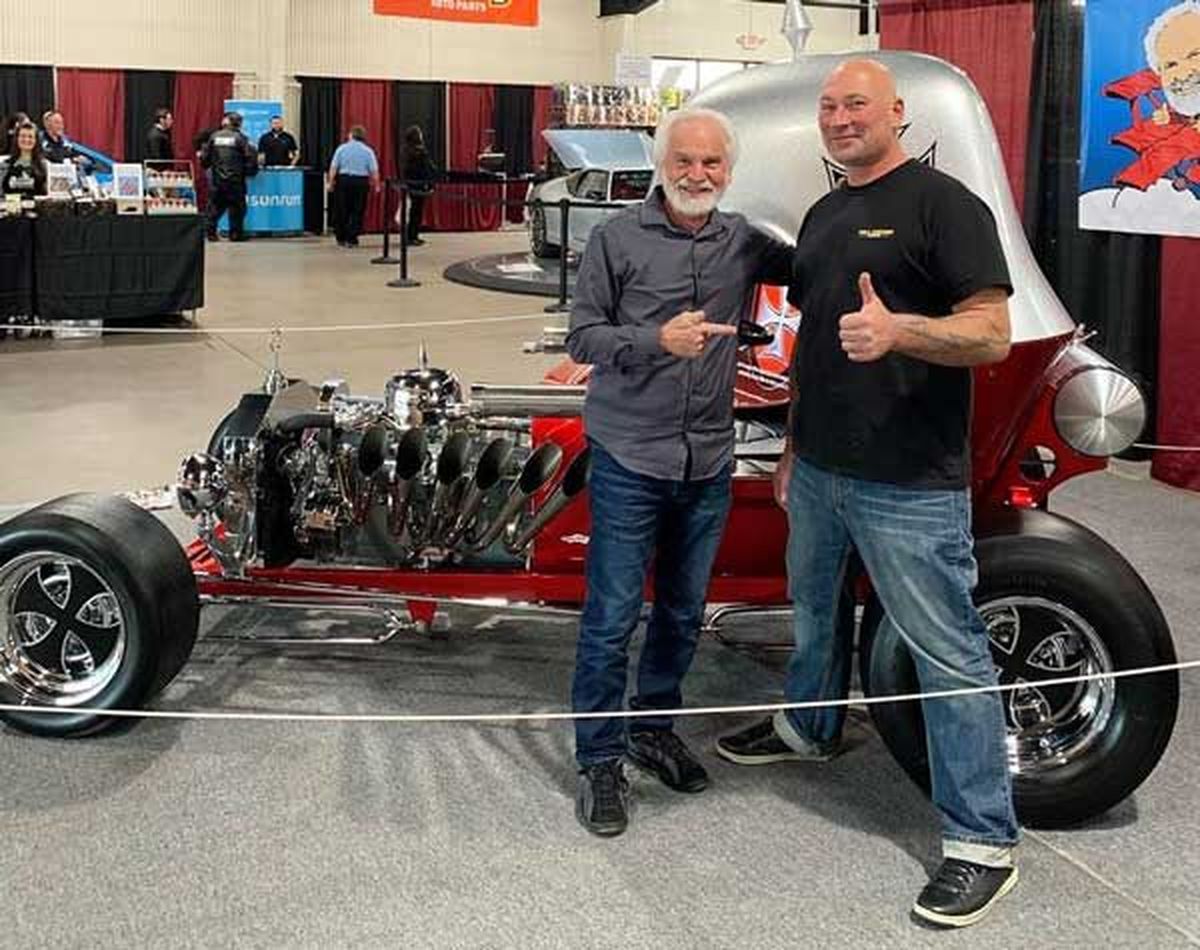 Ian Roussel, right, star of "Full Custom Garage," will be at the Spokane Speed and Custom Show on Friday and Saturday at the Spokane Fairgrounds in Spokane Valley.  (Courtesy)