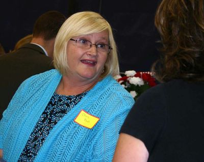 Chris Buob attends a recent Widows Might luncheon at Spokane Valley Church of the Nazarene. Buob, who was widowed in 2007, found help through Widows Might.