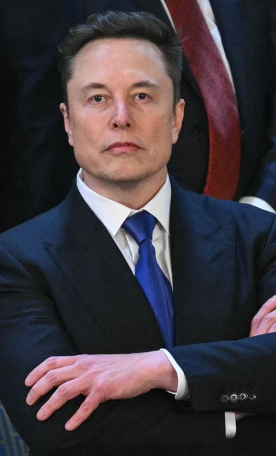 Elon Musk arrives for U.S. President Donald Trump's address to a joint session of Congress in the House Chamber of the US Capitol in Washington D.C., on March 4.   (Tribune News Service )