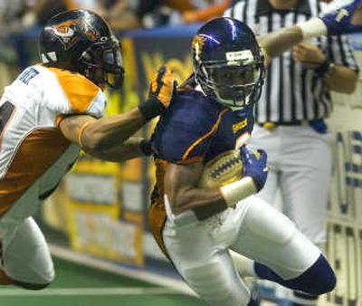 
Antwone Savage said he knows he could make it in the AFL.  
 (FILE / The Spokesman-Review)