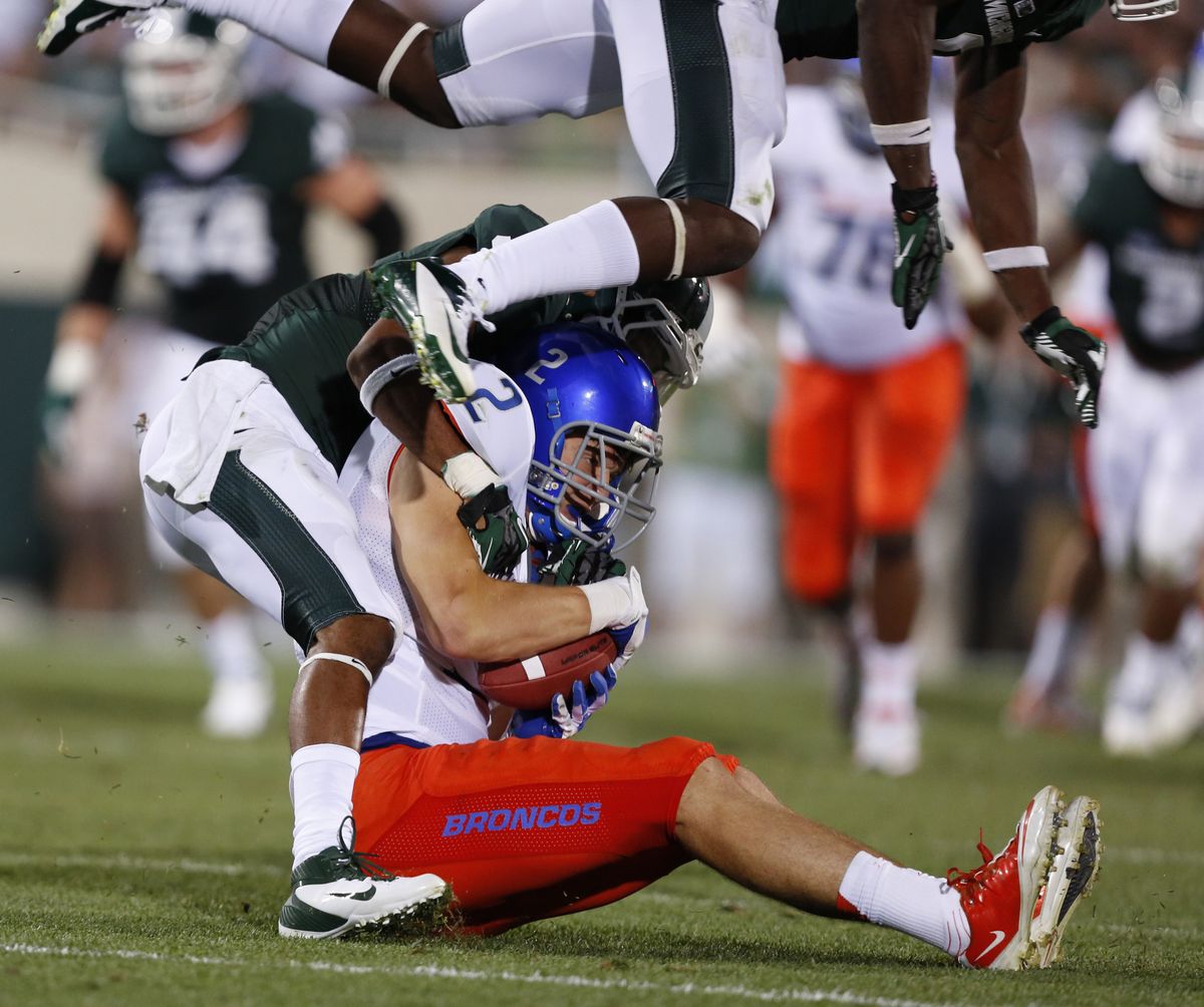The Boise State offense failed to score an offensive touchdown on Friday for the first time since 1997. (Associated Press)