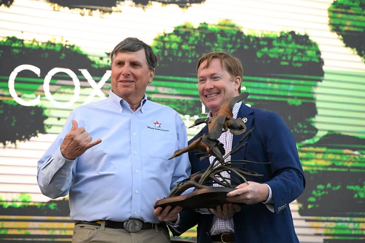 Jim Kennedy, left, and Adam Putnam, CEO of Ducks Unlimited.   (Ducks Unlimited/TNS)