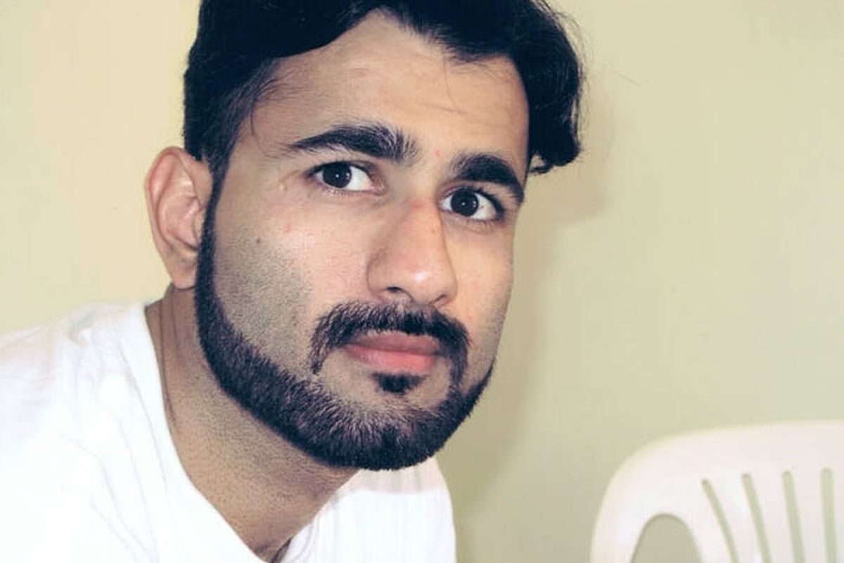 This 2018 photo provided by the Center for Constitutional Rights shows Majid Khan. A military jury imposed a sentence of 26 years Friday, Oct. 29, 2021, on Khan, a former Maryland man who admitted joining al-Qaida and has been held at the Guantanamo Bay detention center. But under a plea deal, the man could be released as soon as next year because of his cooperation with U.S. authorities.  (HONS)