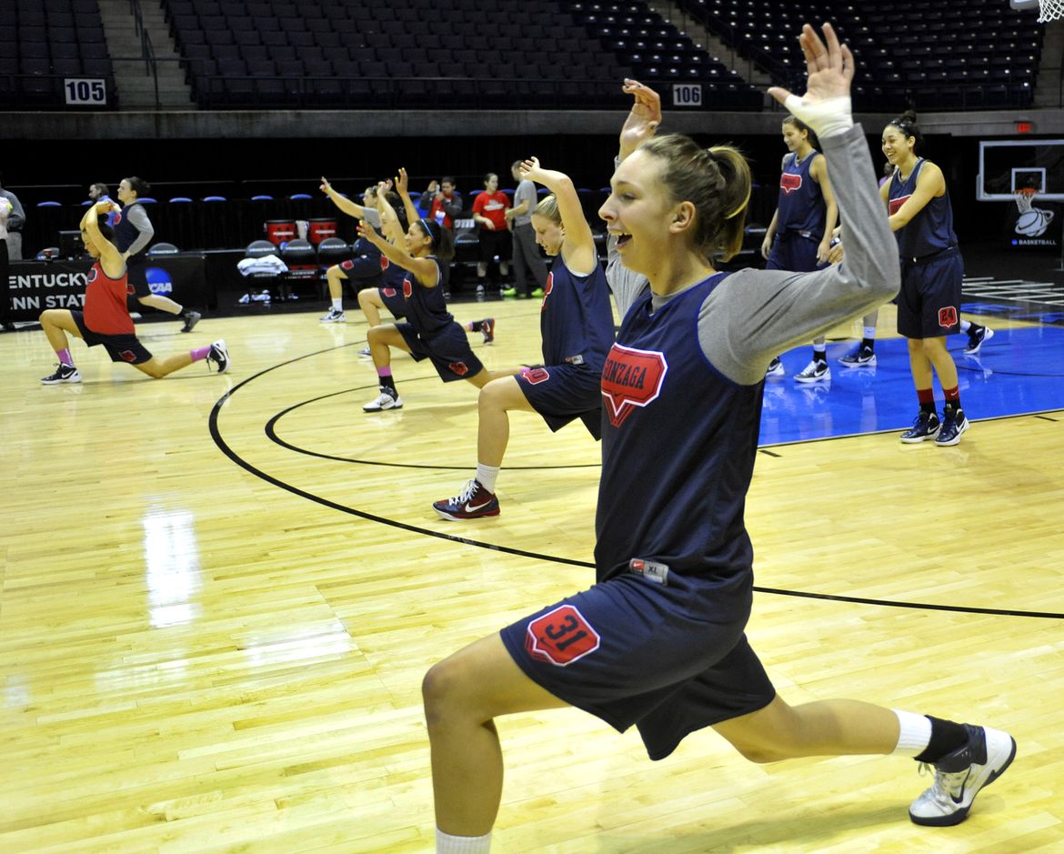 Gonzaga women practice in Rhode Island A picture story at The