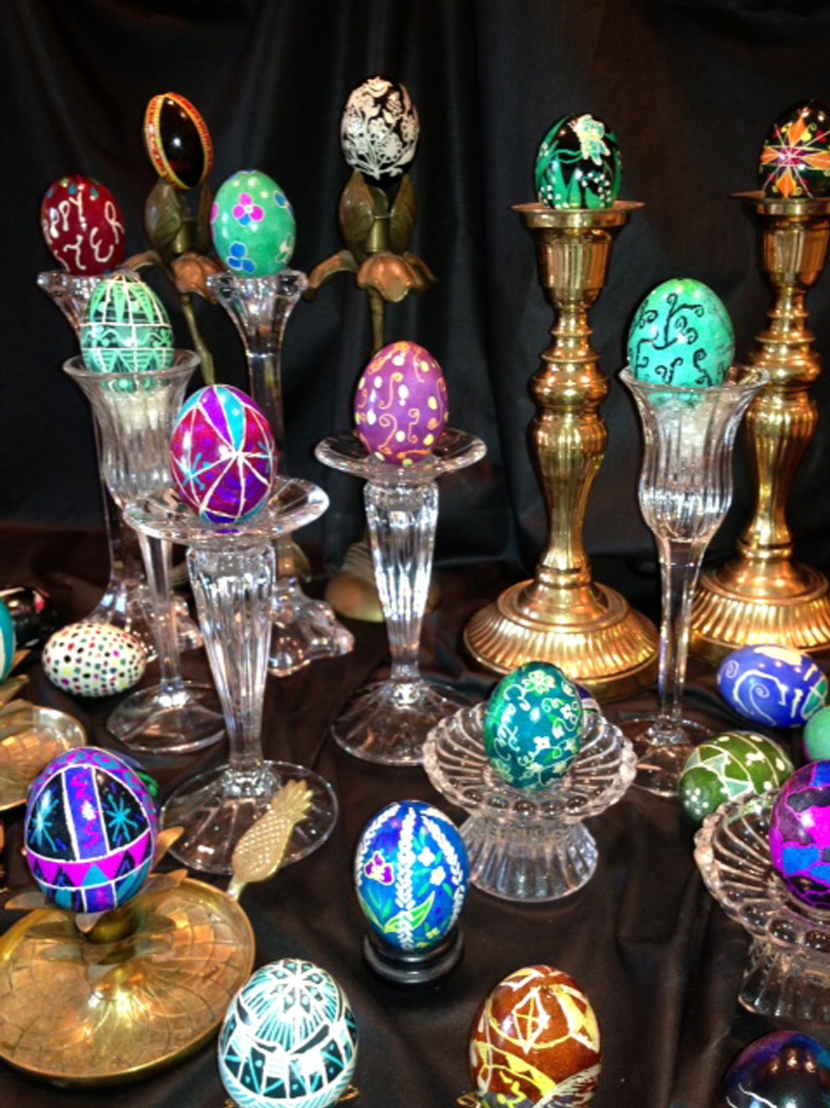 Psyanky uses a wax-resist method to turn dyed eggs into keepsakes worth displaying.