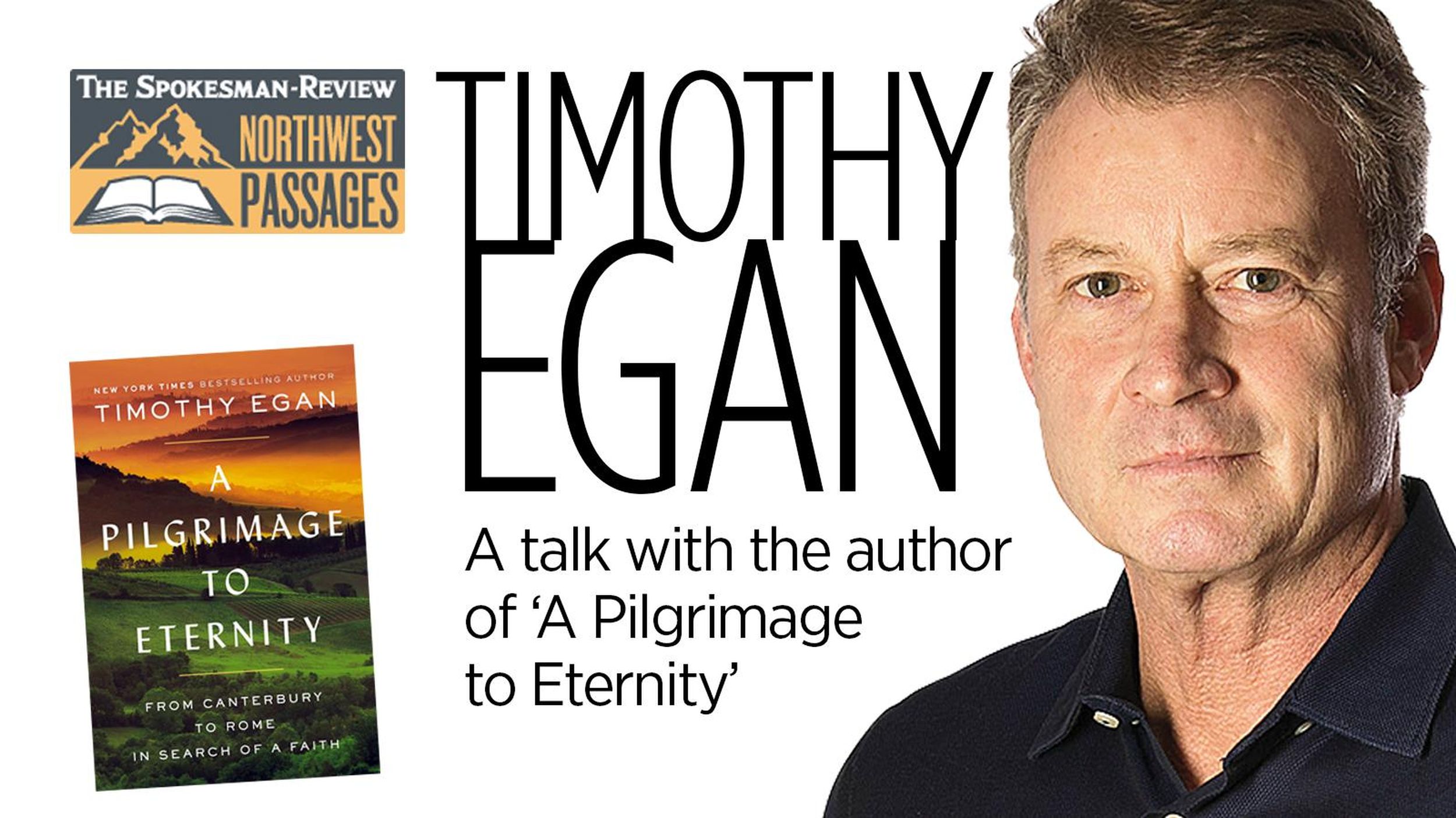 Award-winning author Timothy Egan to speak Oct. 19 at Friends of
