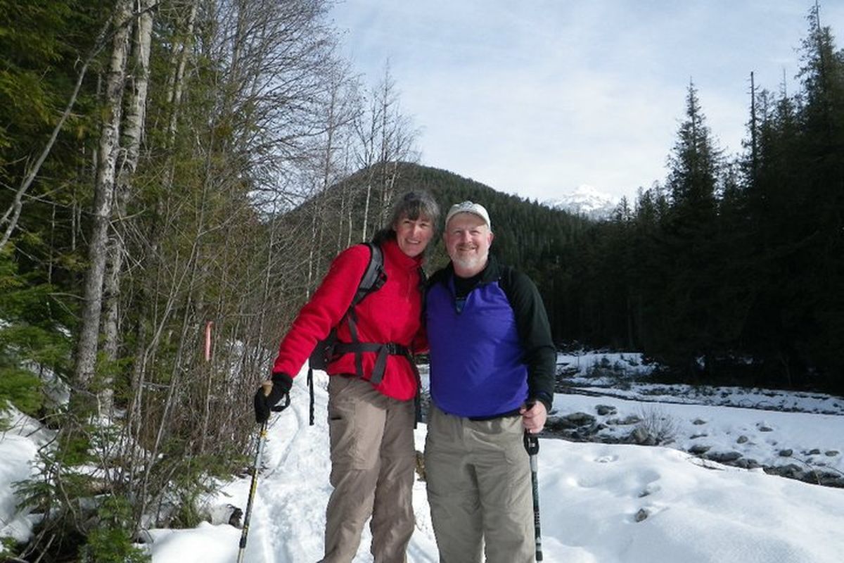 Deb Hunsicker and Phil Hough of Sandpoint, long distance hikers who have completed the Pacific Crest, Appalachian and Continental Divide trails. (Phil Hough)