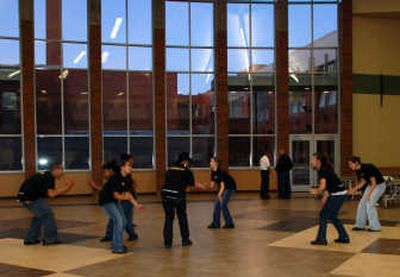 
The Rogers Step Team performed at the school's open house last week. The school held the event to showcase its new 186,000-square-foot addition. 
 (Lisa Leinberger / The Spokesman-Review)