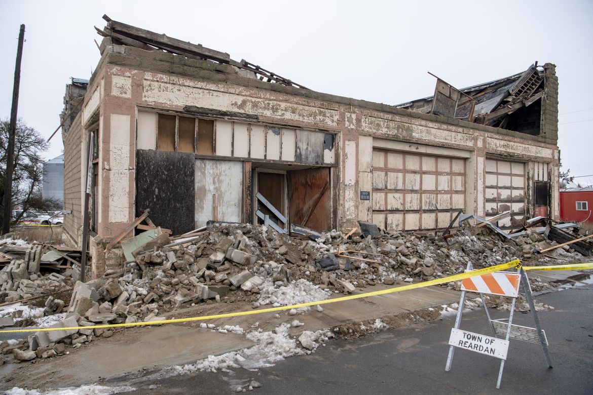 Abandoned Reardan building collapses | The Spokesman-Review