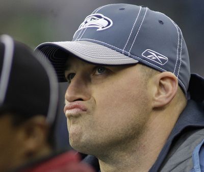 Matt Hasselbeck is entering the fifth year of a six-year contract.  (Associated Press / The Spokesman-Review)
