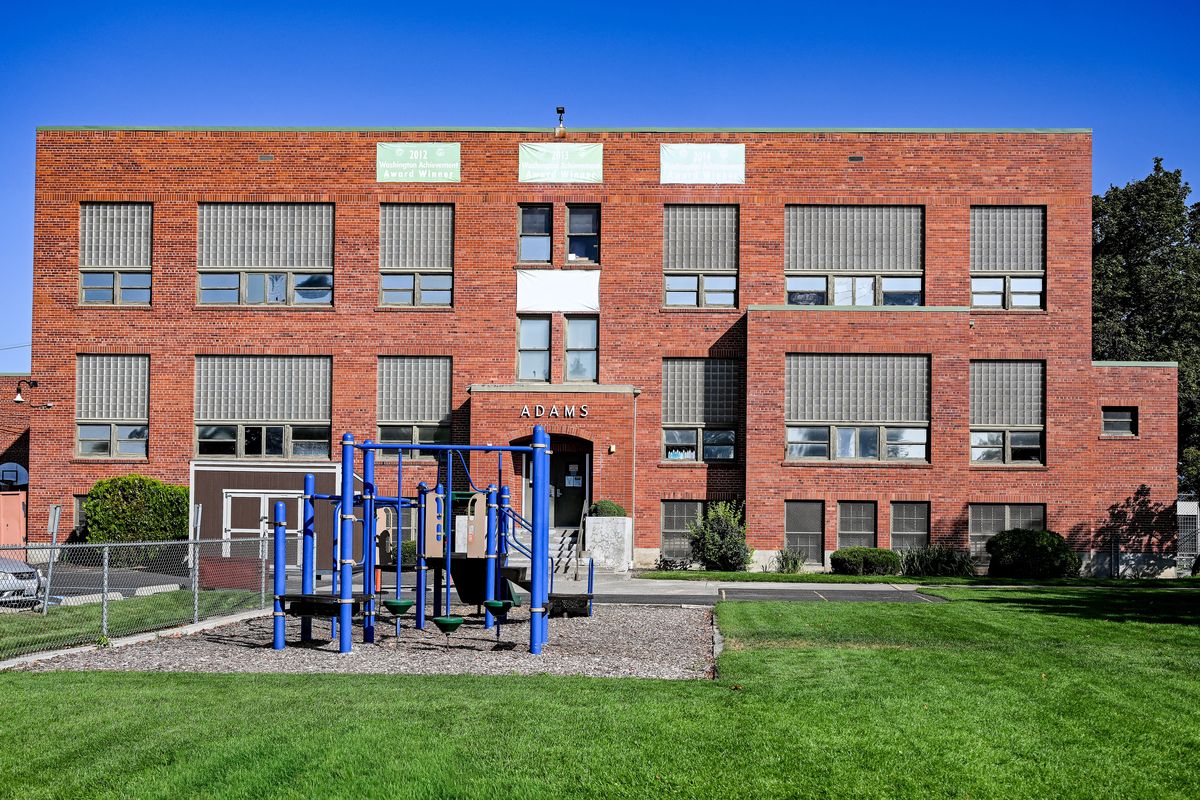 Adams Elementary is the oldest school in Spokane Public Schools and was built 1908. It has been renovated and expanded over the years, but is in need of replacement. Part of their bond proposal would be razing and replacing the building. (COLIN MULVANY /THE SPOKESMAN-REVIEW)