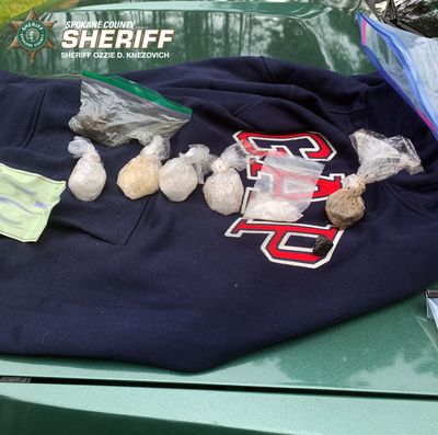 Spokane County deputies found these golf-ball sized baggies of what they believe to be heroin and meth while investigating a suspected burglar. (Spokane County Sheriff's Office)