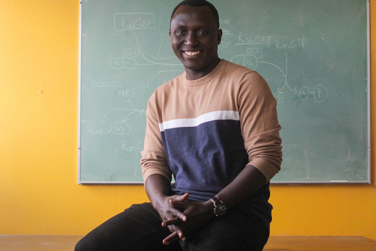 Cedric Habiyaremye, a crop and soil science doctoral student at Washington State University, will defend his doctoral thesis in July  and hopes  that his mother, Agnès MuKankwaya, and older brother, Pacifique Ntirenganya, can attend his graduation ceremony in the spring. (Rachel Sun / The Spokesman-Review)