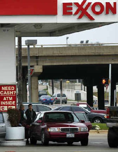 
Exxon Mobil Corp., the world's largest publicly traded oil company, said Thursday that first-quarter earnings soared 44 percent from last year, due mainly to strong crude and natural gas prices. 
 (Associated Press / The Spokesman-Review)