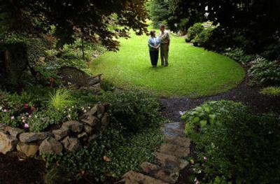 
Phyllis and Jim Stephens enjoy their garden. 
 (The Spokesman-Review)