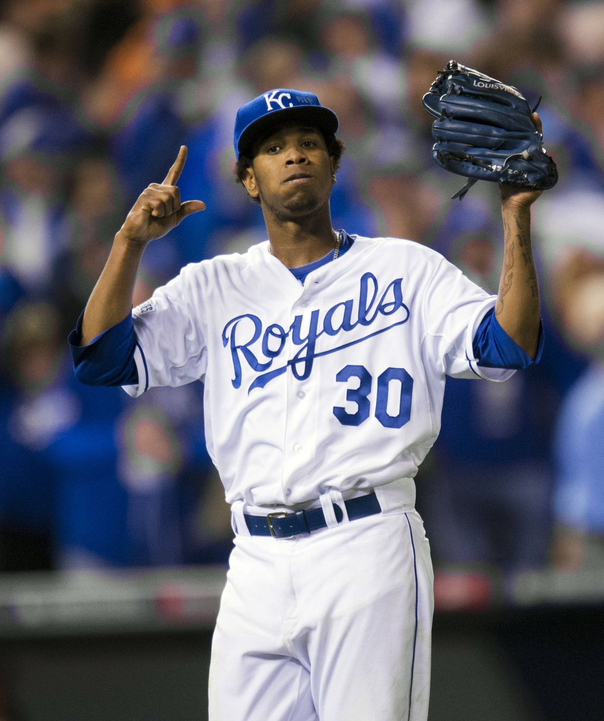 Kansas City rookie right-hander Yordano Ventura allowed just three hits in seven shutout innings for the Royals on Tuesday. (Associated Press)