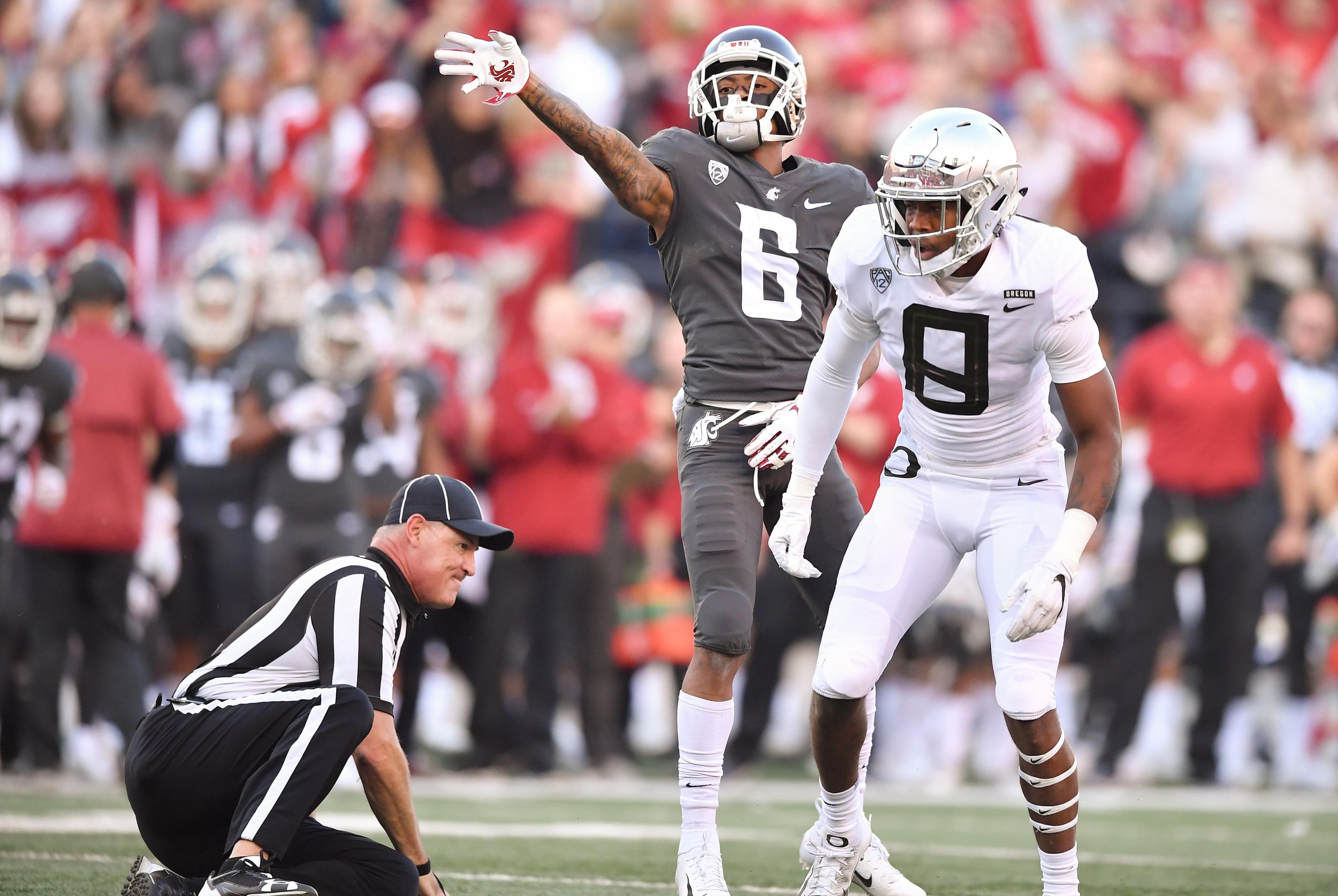 A battle of Pac-12′s best: Washington State RT Abe Lucas vs. Oregon DE  Kayvon Thibodeaux 