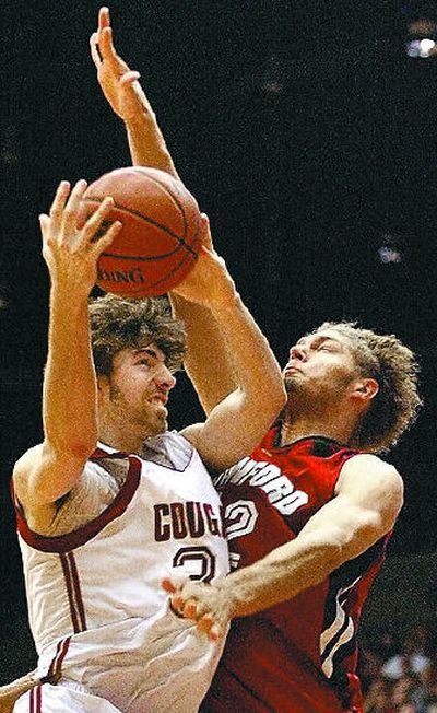 
Washington State's  Robbie Cowgill goes up for a basket this season against Stanford in Pullman. 
 (file / The Spokesman-Review)