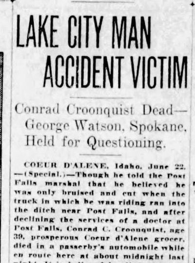 100 Years Ago In North Idaho A Coeur Dalene Grocer Died After Declining Medical Care Following 4000