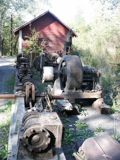 
Historic mining equipment and jail in Harrison, Idaho, sit along the Trail of the Coeur d'Alenes. 
 (The Spokesman-Review)