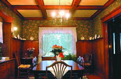 
The Lamannas' family home sits on the south side of the historic Corbin Park, and many of the rooms, including the dining room, above, face the park. 
 (Jed Conklin/the spokesman-review / The Spokesman-Review)