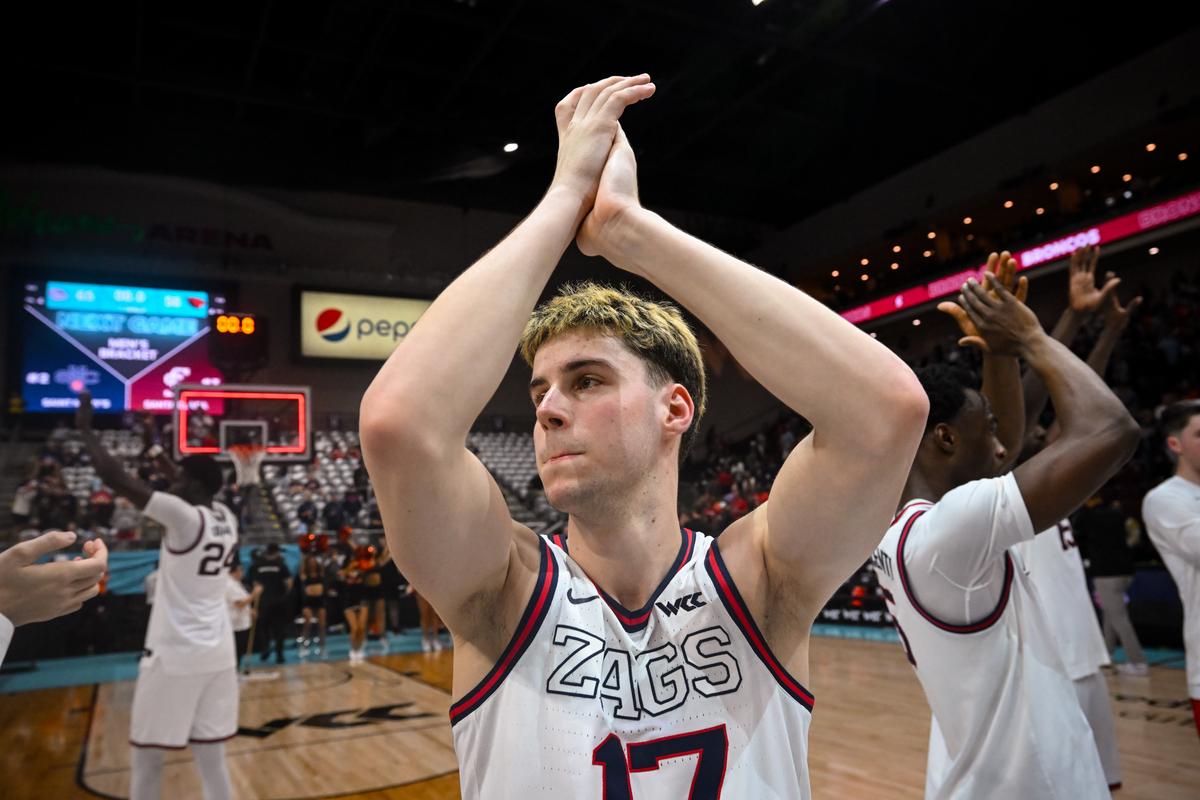 Gonzaga starting point guard Mario Saint-Supery will return to Spain to play for Valencia, the team announced Saturday.  (TYLER TJOMSLAND/The Spokesman-Review)