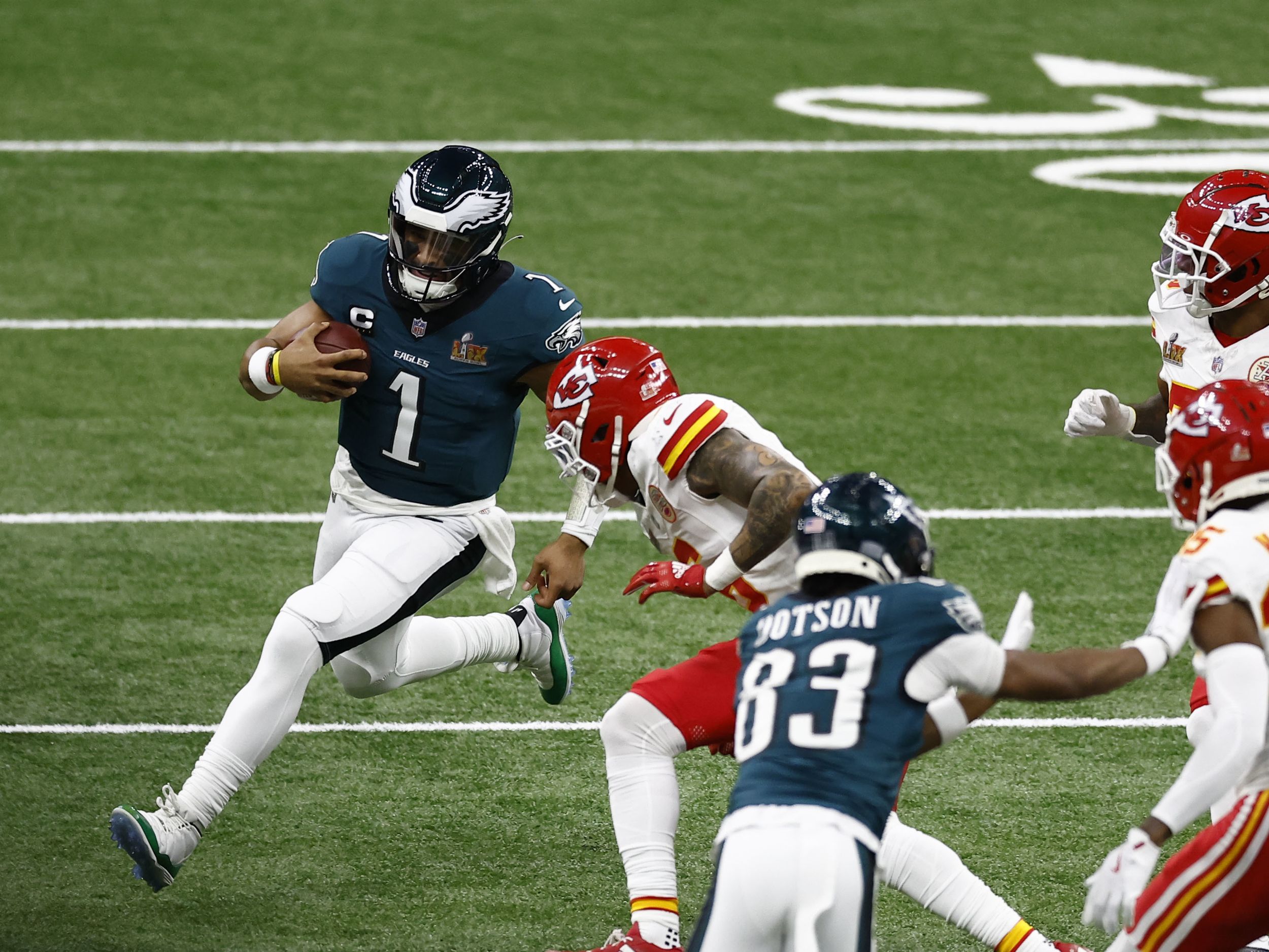 Eagles thwart Chiefs' pursuit of history in Super Bowl 59, as Jalen Hurts  outshines Patrick Mahomes