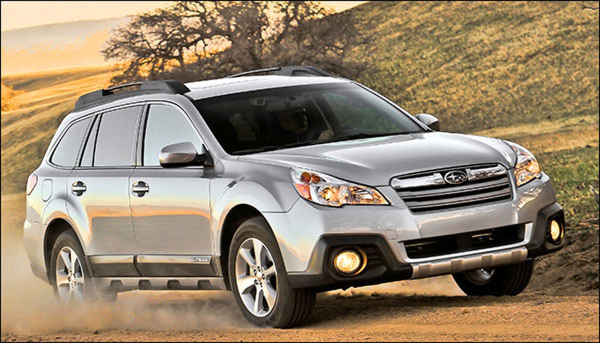 The new-gen Outback boasts an SUV-like 8.7 inches of ground clearance, yet has a lower profile than other crossovers, easing the task of loading gear onto its roof.  (Subaru)
