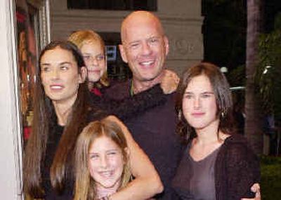 Bruce Willis and Demi Moore are parents to three daughters.
(File photo / The Spokesman-Review)