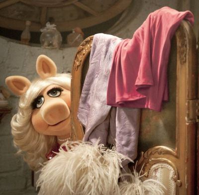  Miss Piggy is shown in a scene from the film, 