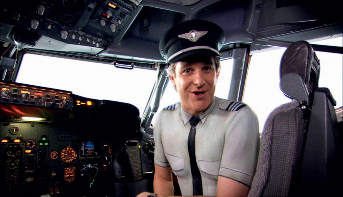 An Air New Zealand pilot outfitted in body paint is among several airline employees to appear in a safety video called the “Bare Essentials of Safety.” The airline’s chief executive disrobed for a TV ad. This photo is provided by the airline. Associated Press photos (Associated Press photos / The Spokesman-Review)