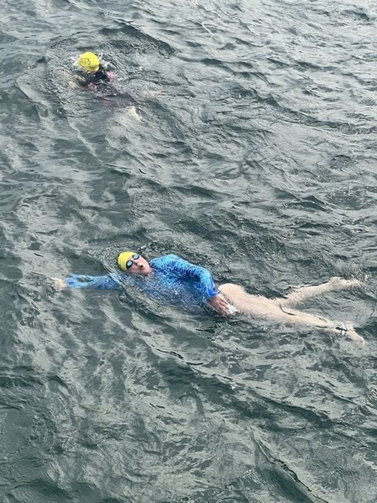 Amanda Parrish glides along in the Long Bridge Swim in this undated photo.   (Photo courtesy of Amanda Parrish)