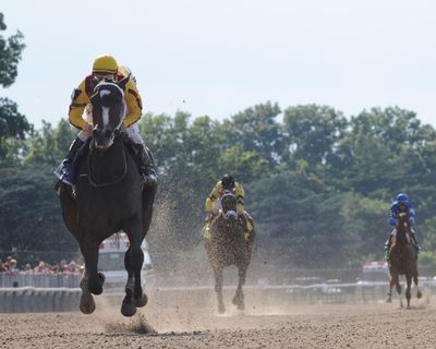 Rachel Alexandra’s seventh straight victory was a record-setting performance at the Mother Goose Stakes on Saturday.  (Associated Press / The Spokesman-Review)