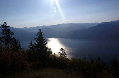 
Sun shines down on the water in this view from the south side of Cape Horn, overlooking Lake Pend Oreille. 
 (Mike Kincaid / The Spokesman-Review)