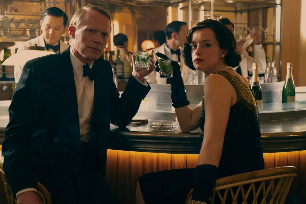 Paul Bettany and Claire Foy in "A Very British Scandal." (Christopher Raphael/Amazon Studios)